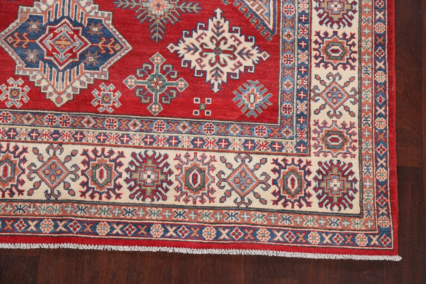 Geometric Kazak Oriental Area Rug 7x10