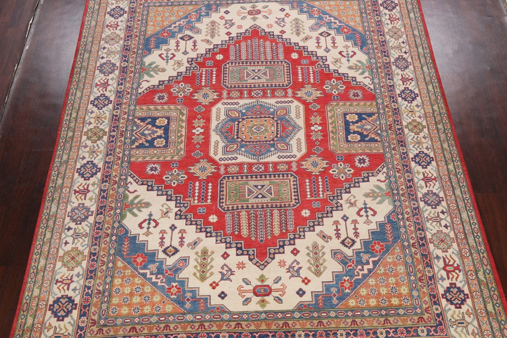 Geometric Kazak Oriental Area Rug 9x12