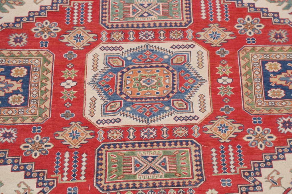 Geometric Kazak Oriental Area Rug 9x12