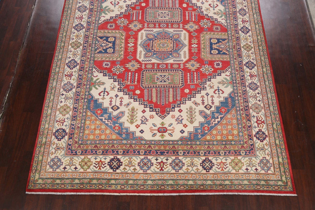 Geometric Kazak Oriental Area Rug 9x12