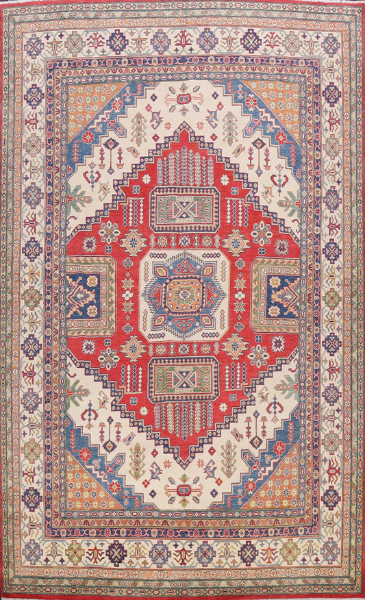 Geometric Kazak Oriental Area Rug 9x12