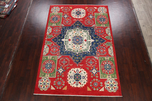 Geometric Kazak Oriental Area Rug 7x10