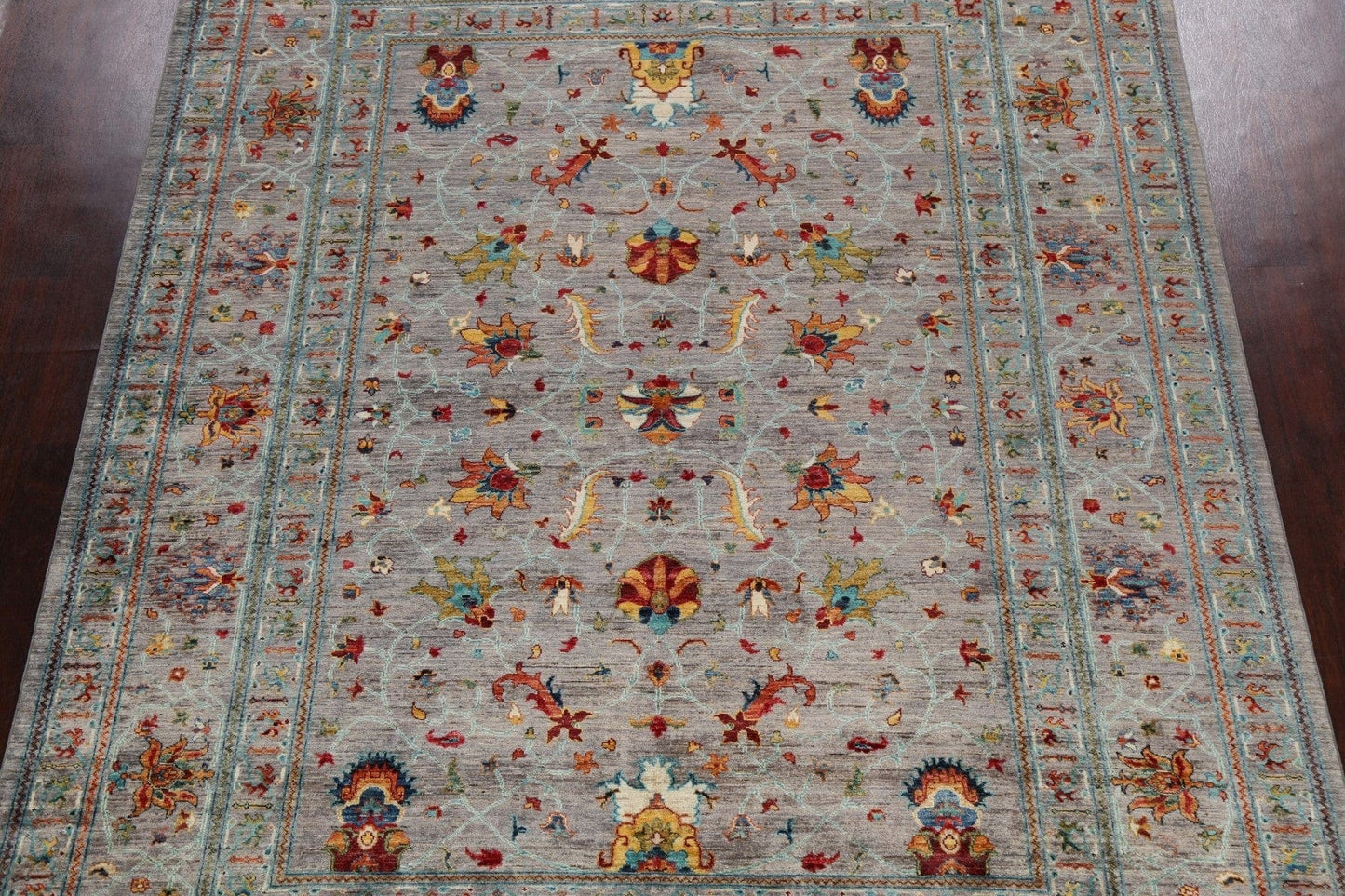 Vegetable Dye Floral Ziegler Oriental Area Rug 8x10