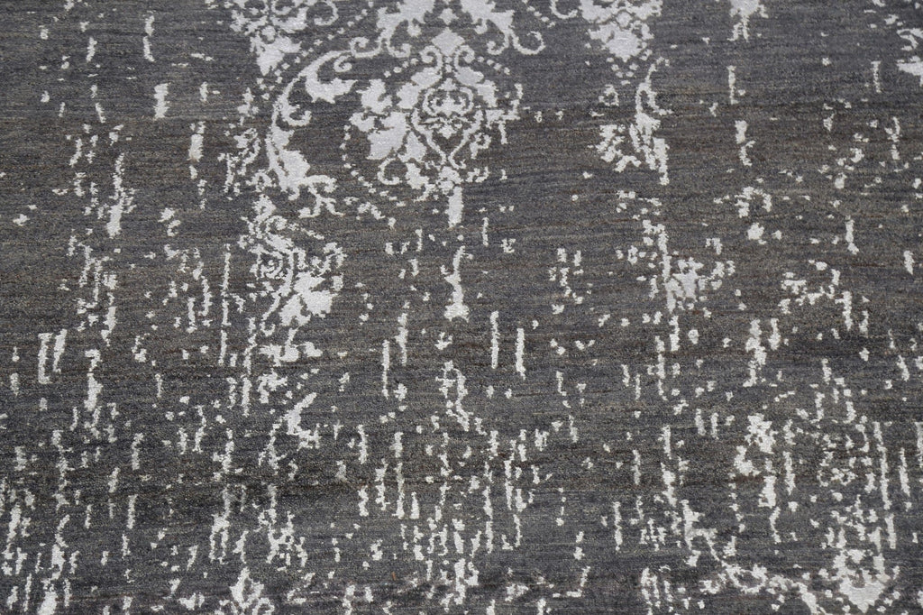 Vegetable Dye Distressed Abstract Oriental Area Rug 6x9