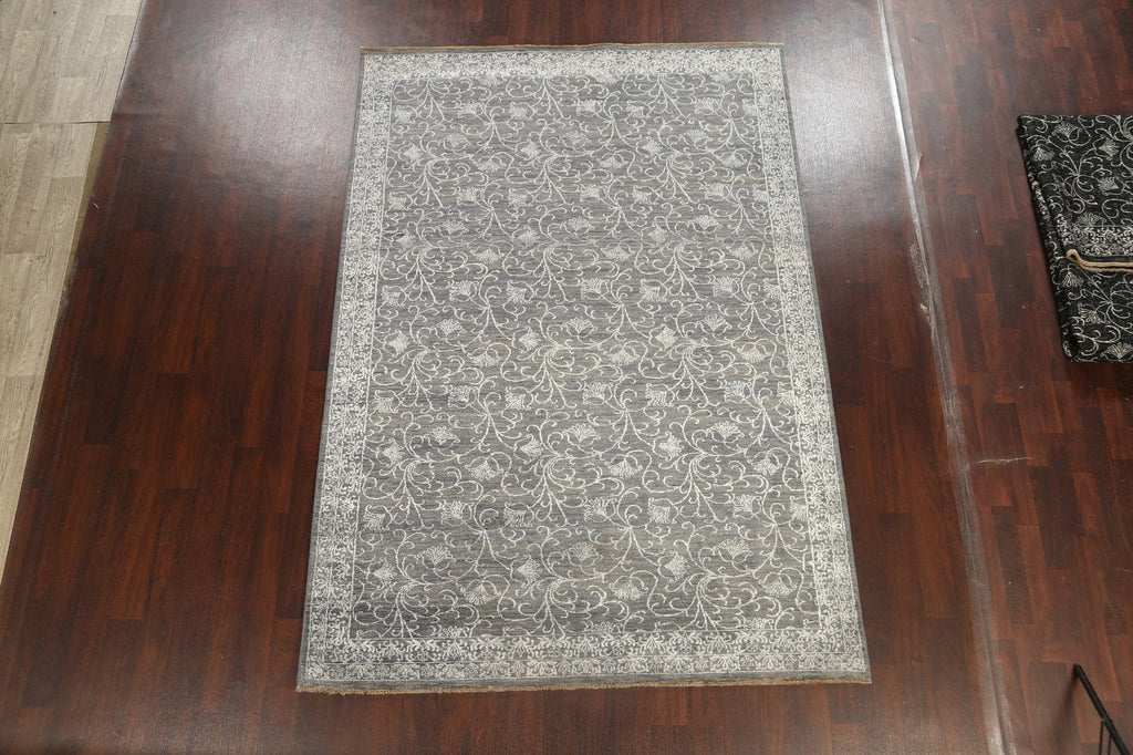 Vegetable Dye All-Over Floral Versace Oriental Area Rug 7x10