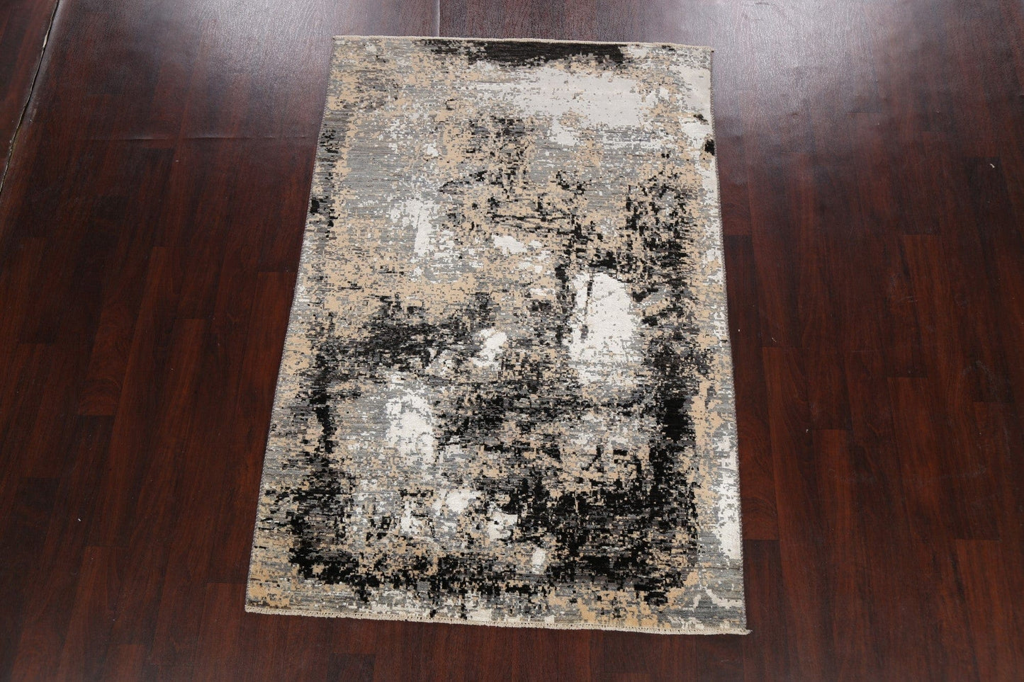 Vegetable Dye Contemporary Abstract Oriental Area Rug 5x7