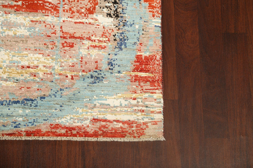 Vegetable Dye Contemporary Abstract Oriental Rug 5x7