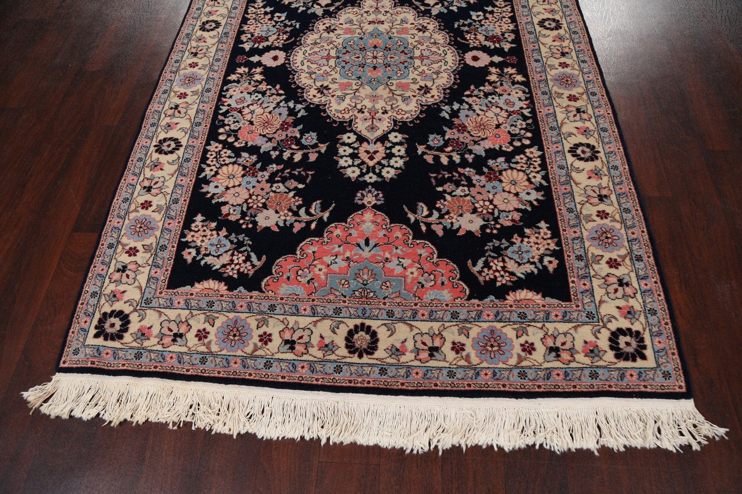 Vegetable Dye Floral Tabriz Oriental Runner Rug 5x14