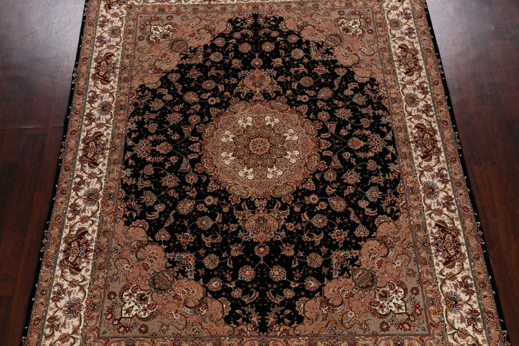 Vegetable Dye Floral Sino Tabriz Oriental Area Rug 8x10