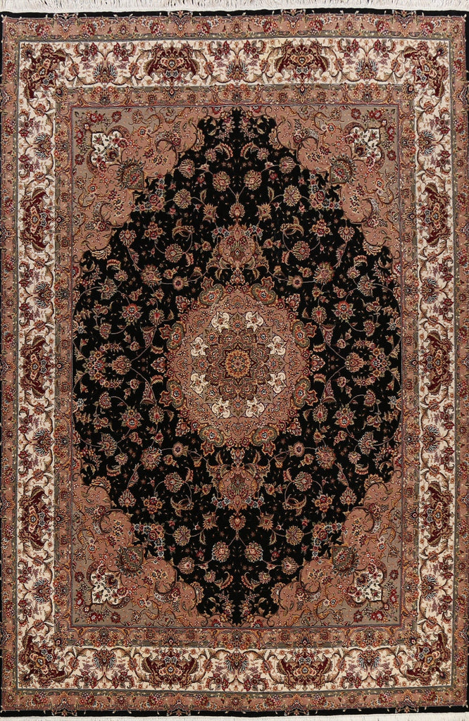 Vegetable Dye Floral Sino Tabriz Oriental Area Rug 8x10