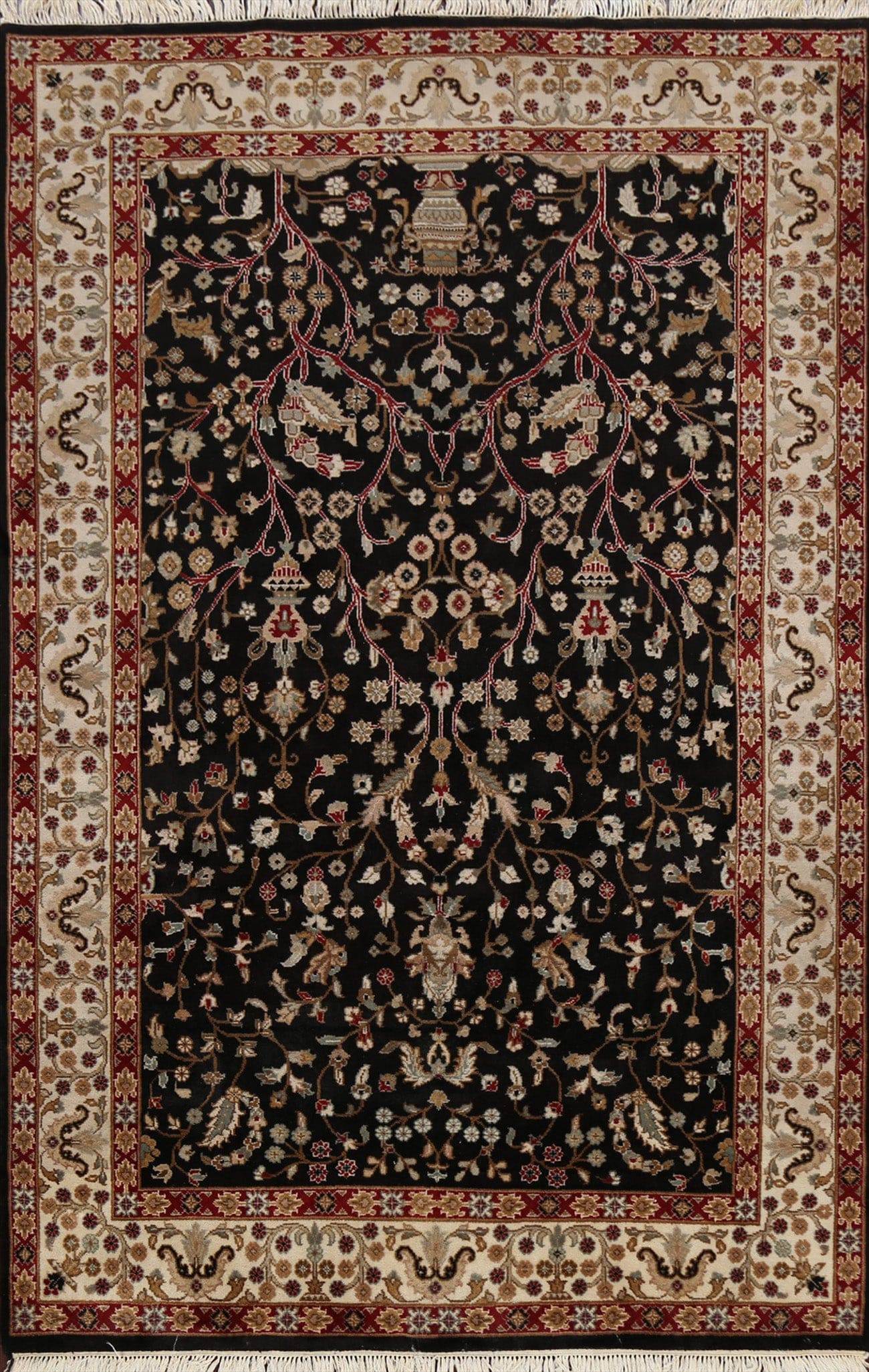 Floral Peshawar Chobi Oriental Area Rug 6x8