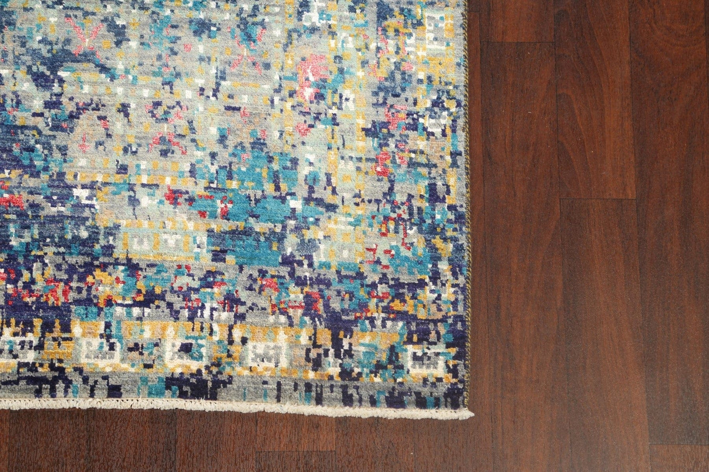 Vegetable Dye Contemporary Abstract Oriental Area Rug 4x6