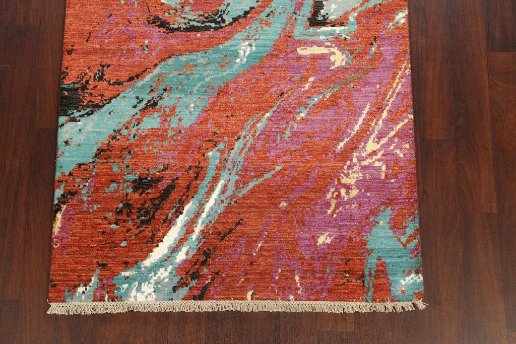 Artistic Modern Abstract Oriental Area Rug 4x6