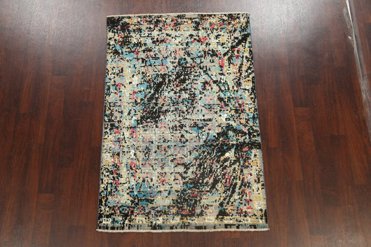 Artistic Modern Abstract Oriental Area Rug 4x6