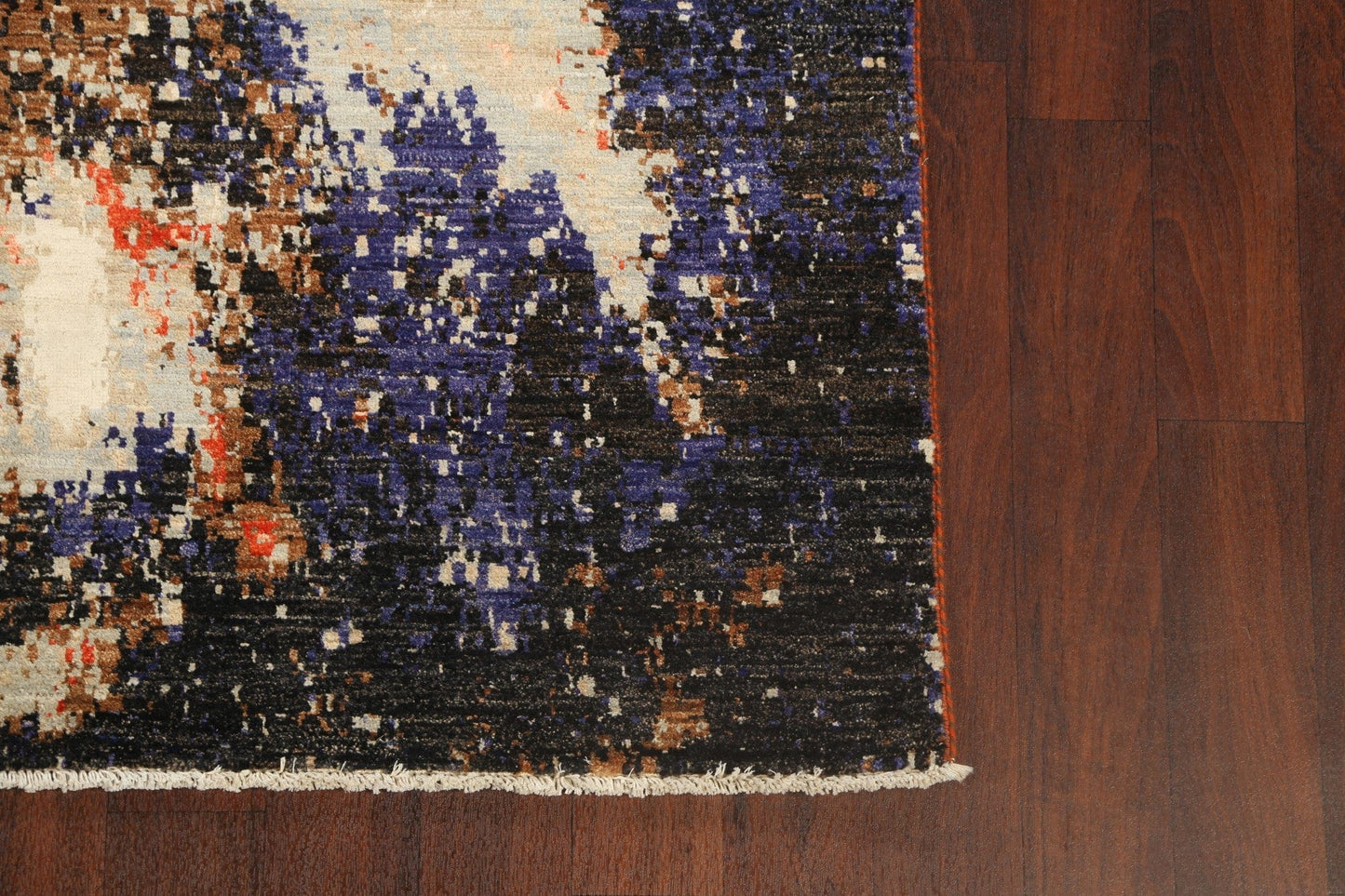 Vegetable Dye Contemporary Abstract Oriental Area Rug 4x6