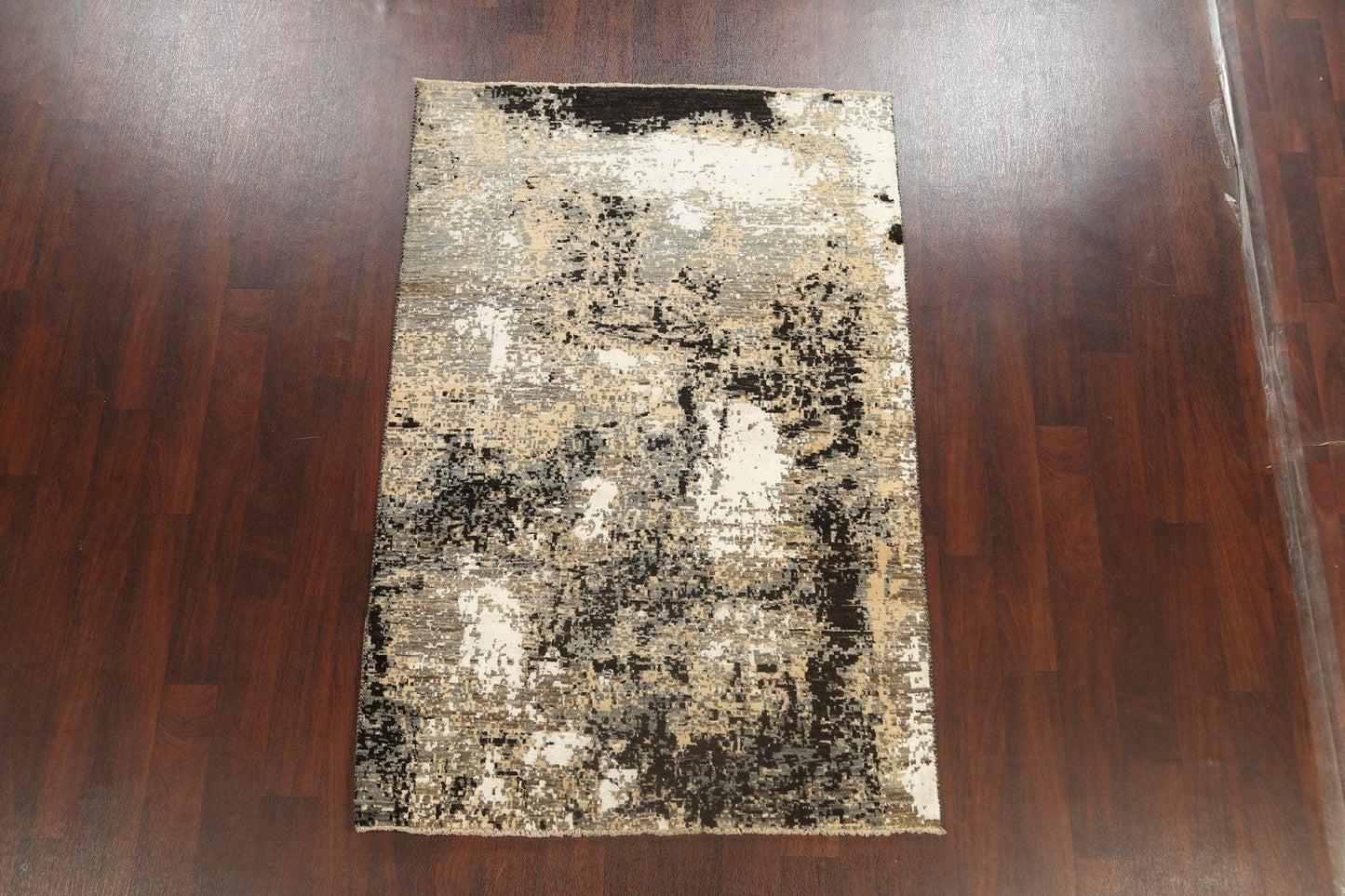 Vegetable Dye Contemporary Abstract Oriental Area Rug 4x6