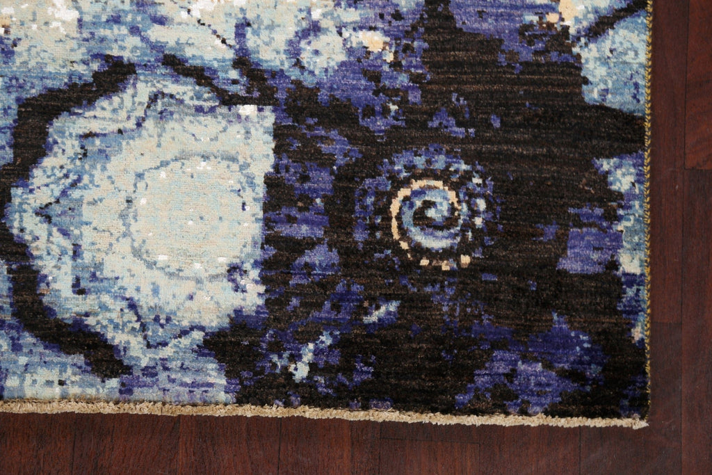 Vegetable Dye Contemporary Abstract Oriental Area Rug 4x6