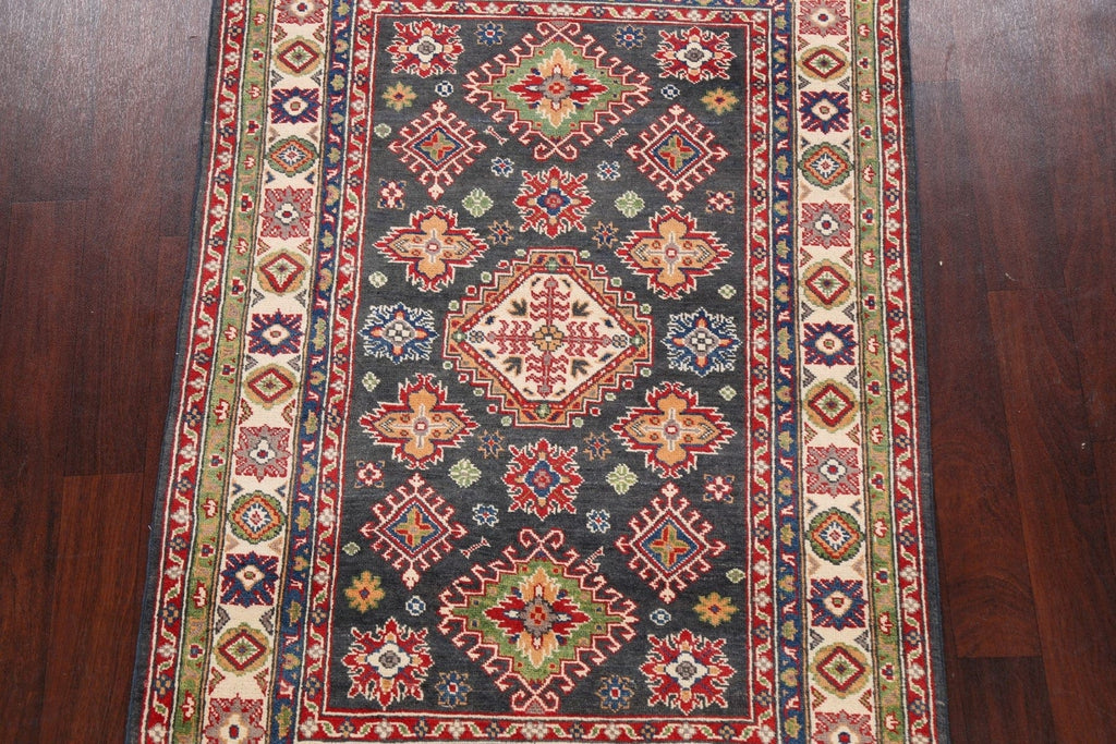 Geometric Kazak Oriental Area Rug 4x6