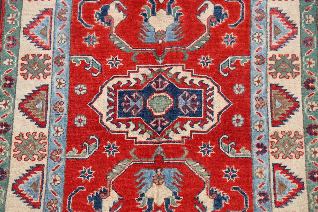 Geometric Kazak Oriental Area Rug 3x5