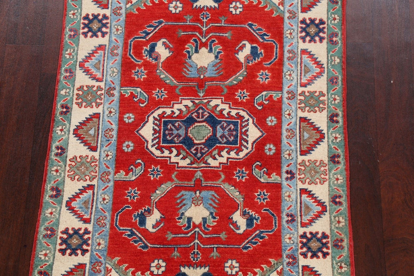 Geometric Kazak Oriental Area Rug 3x5