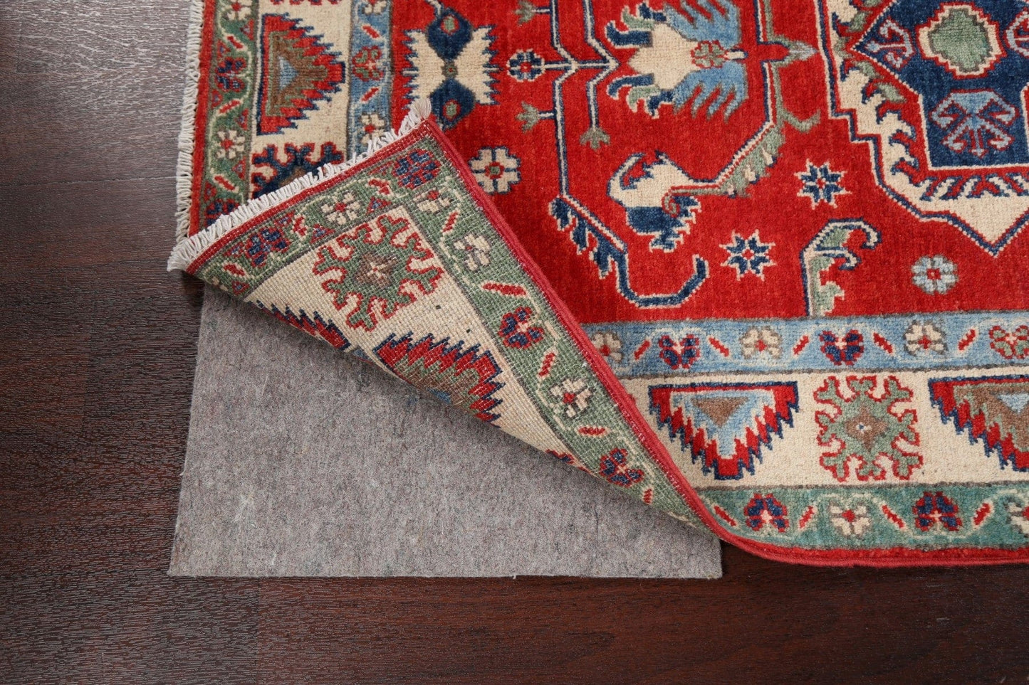 Geometric Kazak Oriental Area Rug 3x5