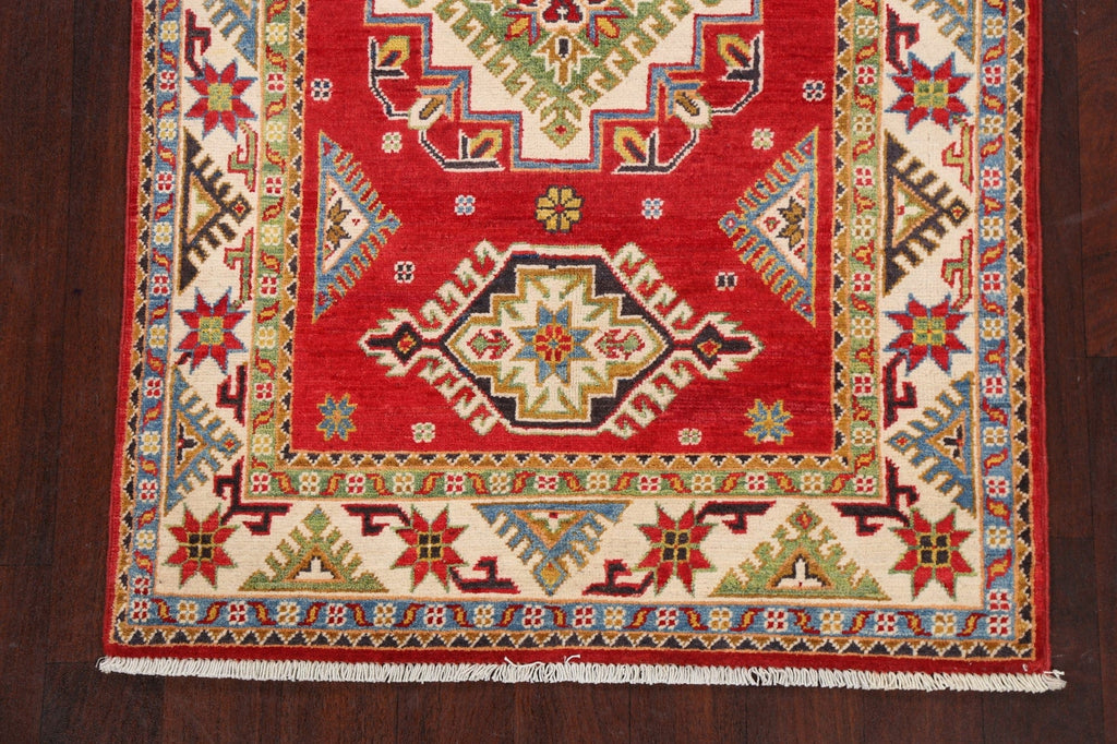 Geometric Kazak Oriental Area Rug 3x5