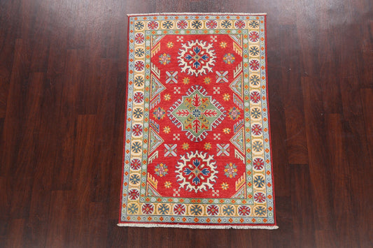 Geometric Kazak Oriental Area Rug 3x5