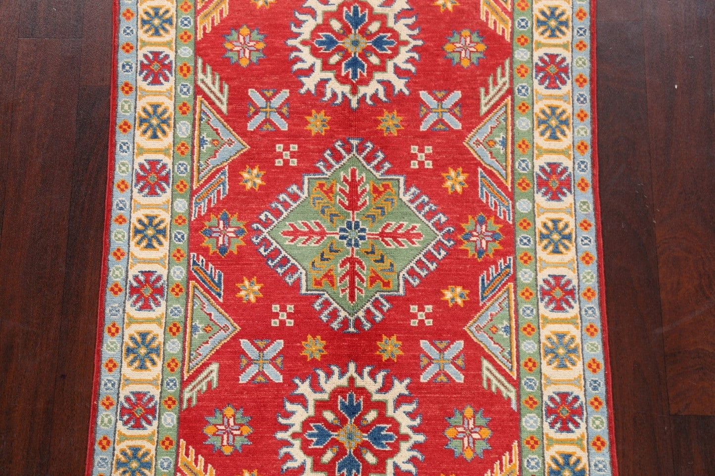 Geometric Kazak Oriental Area Rug 3x5