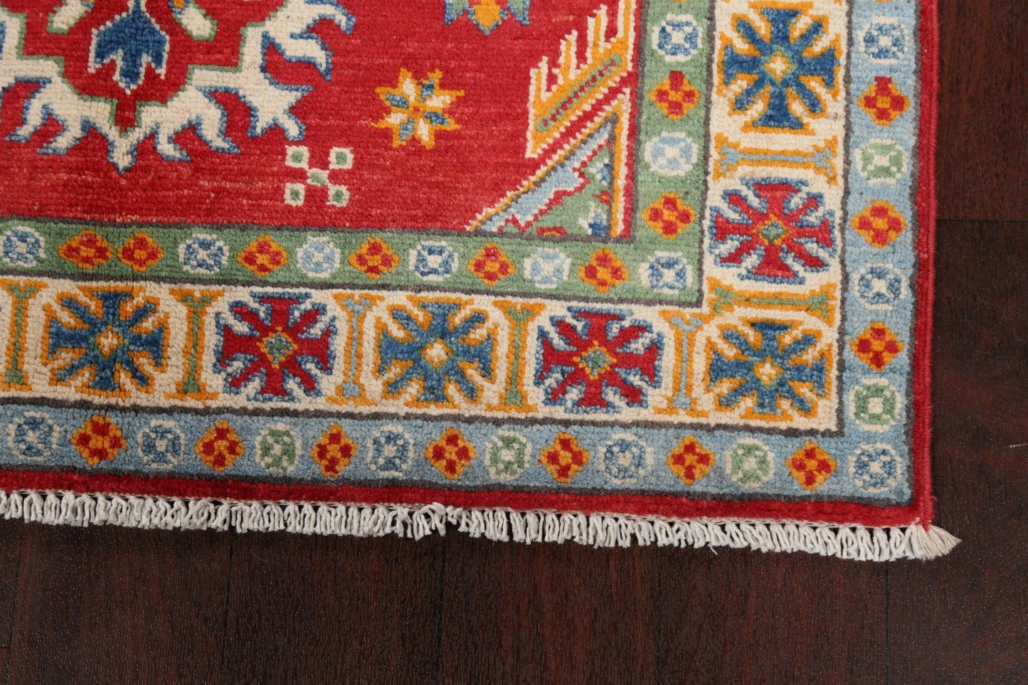 Geometric Kazak Oriental Area Rug 3x5