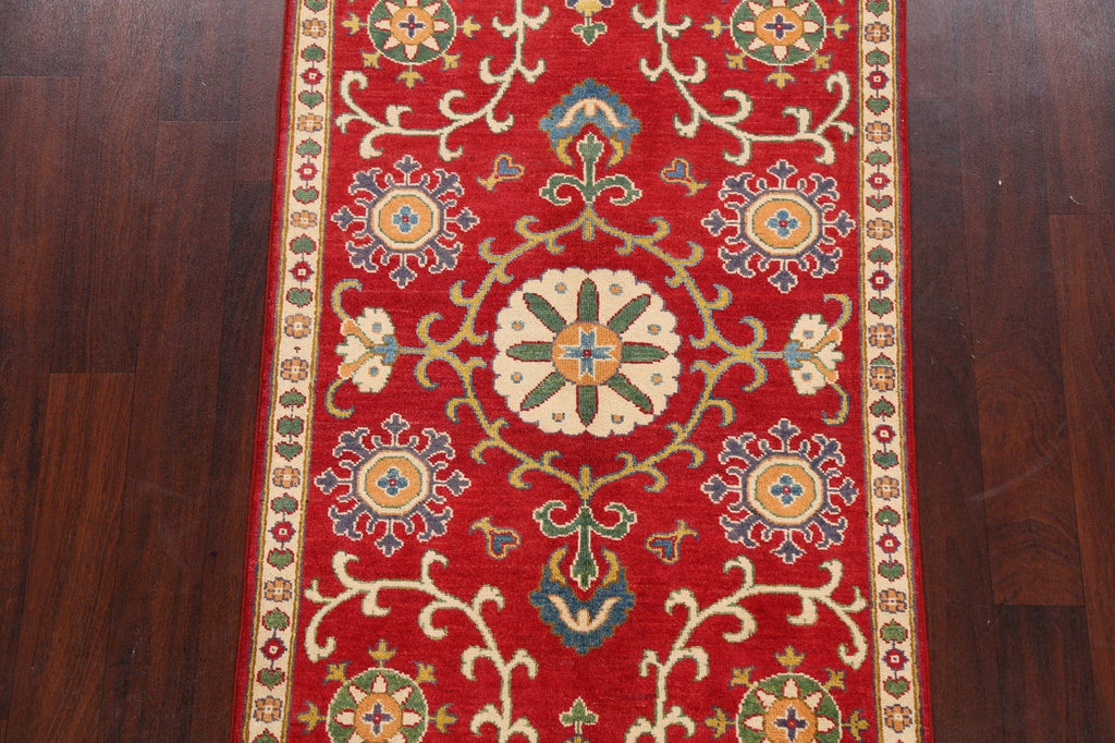 Floral Red Kazak Oriental Area Rug 3x5