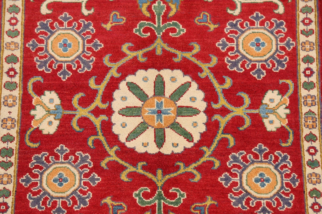 Floral Red Kazak Oriental Area Rug 3x5