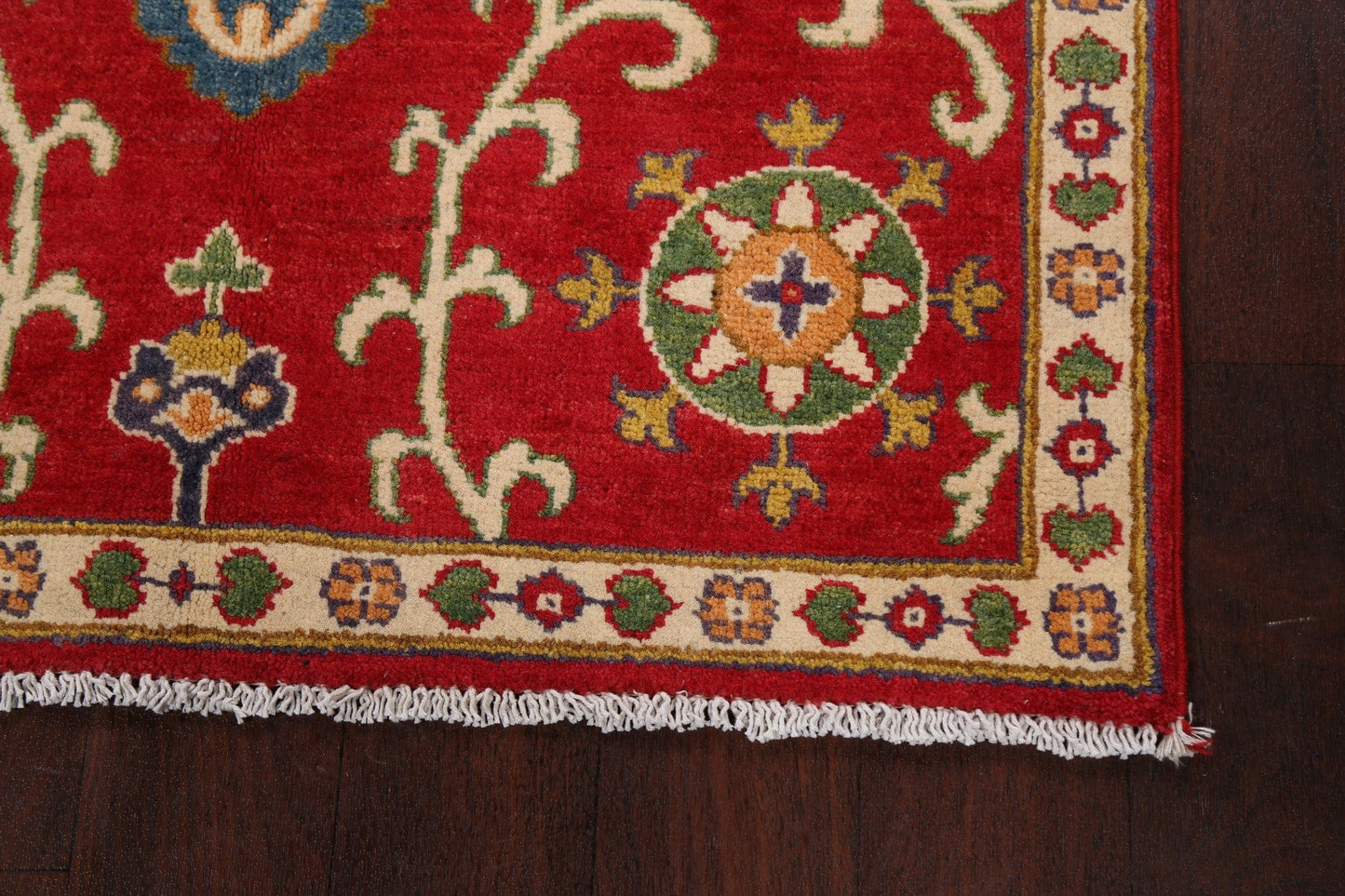 Floral Red Kazak Oriental Area Rug 3x5