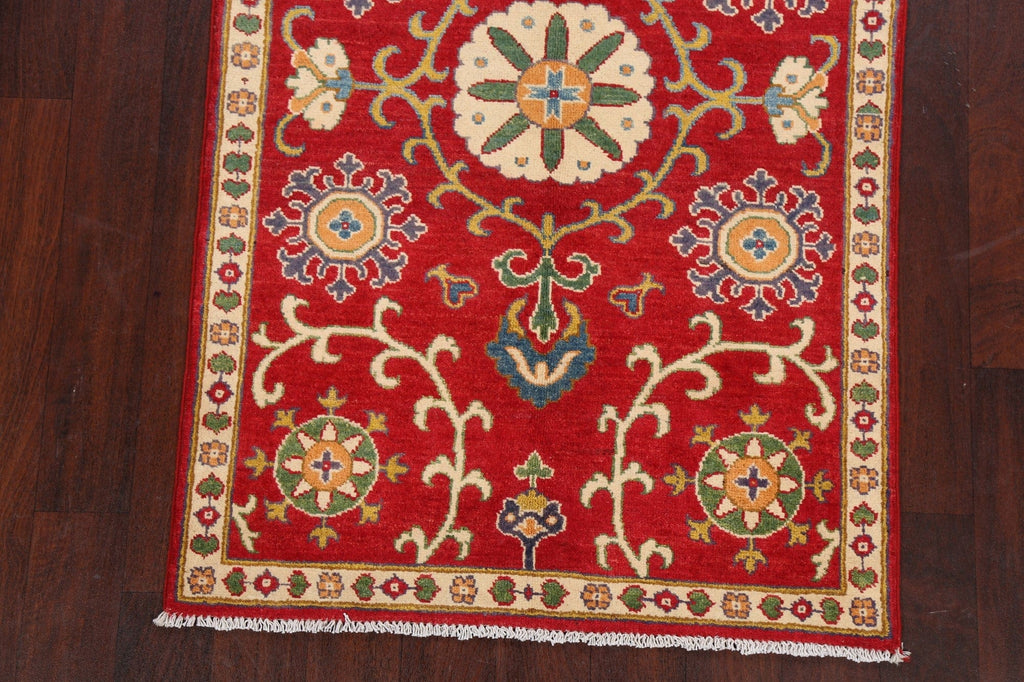 Floral Red Kazak Oriental Area Rug 3x5