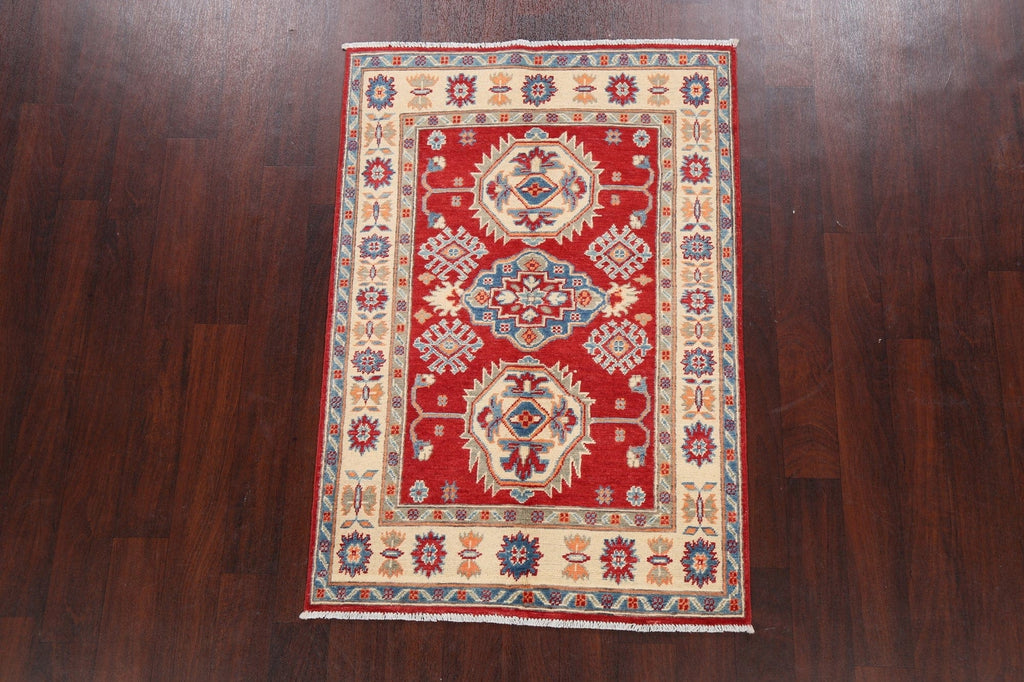 Geometric Kazak Oriental Area Rug 3x5