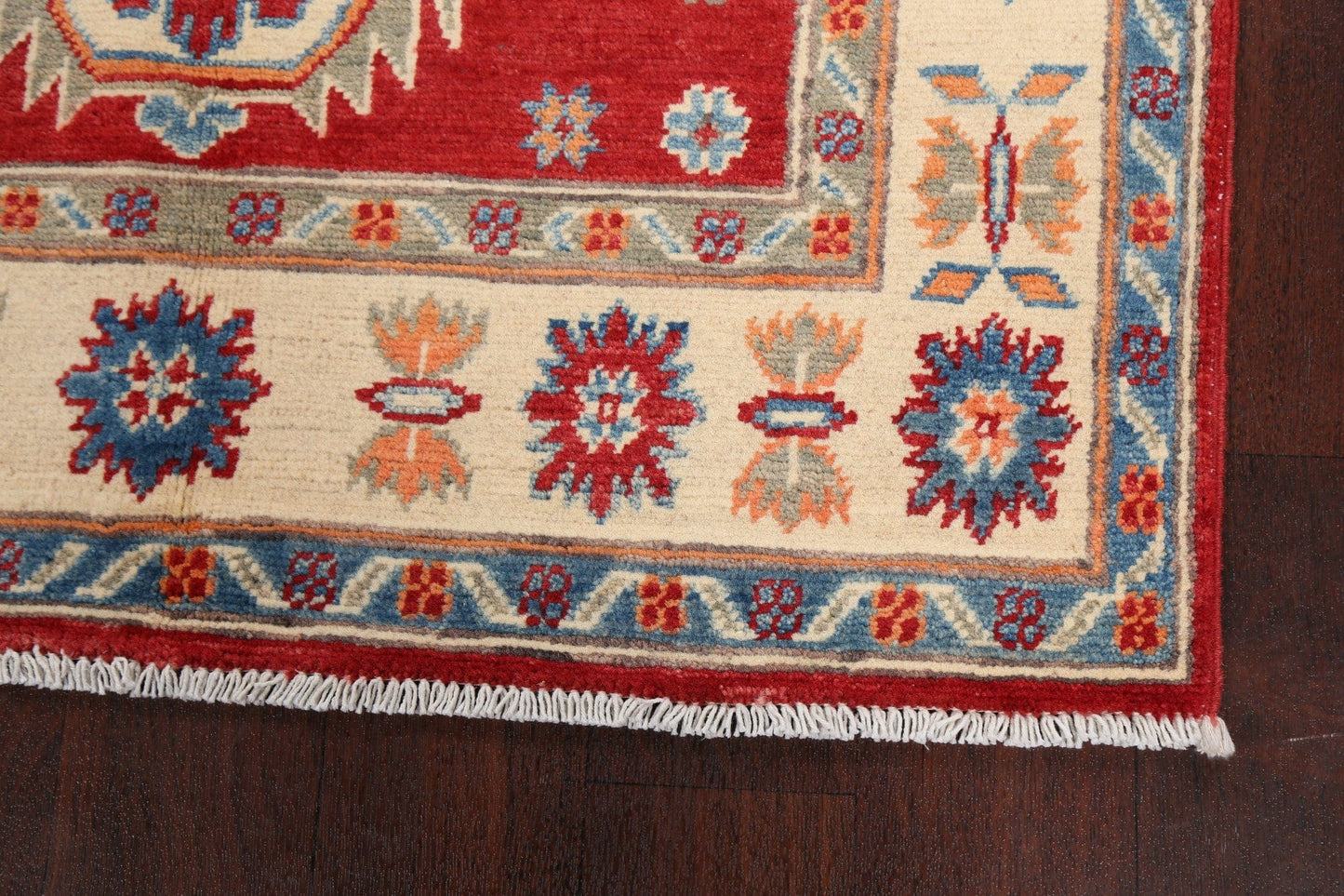 Geometric Kazak Oriental Area Rug 3x5