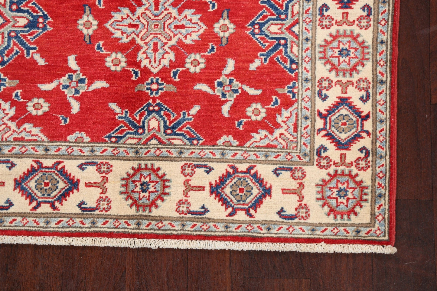 Geometric Kazak Oriental Area Rug 3x5