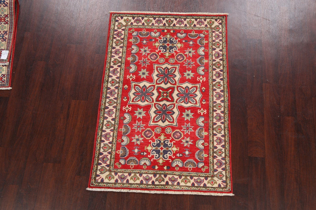 Geometric Kazak Oriental Area Rug 3x5