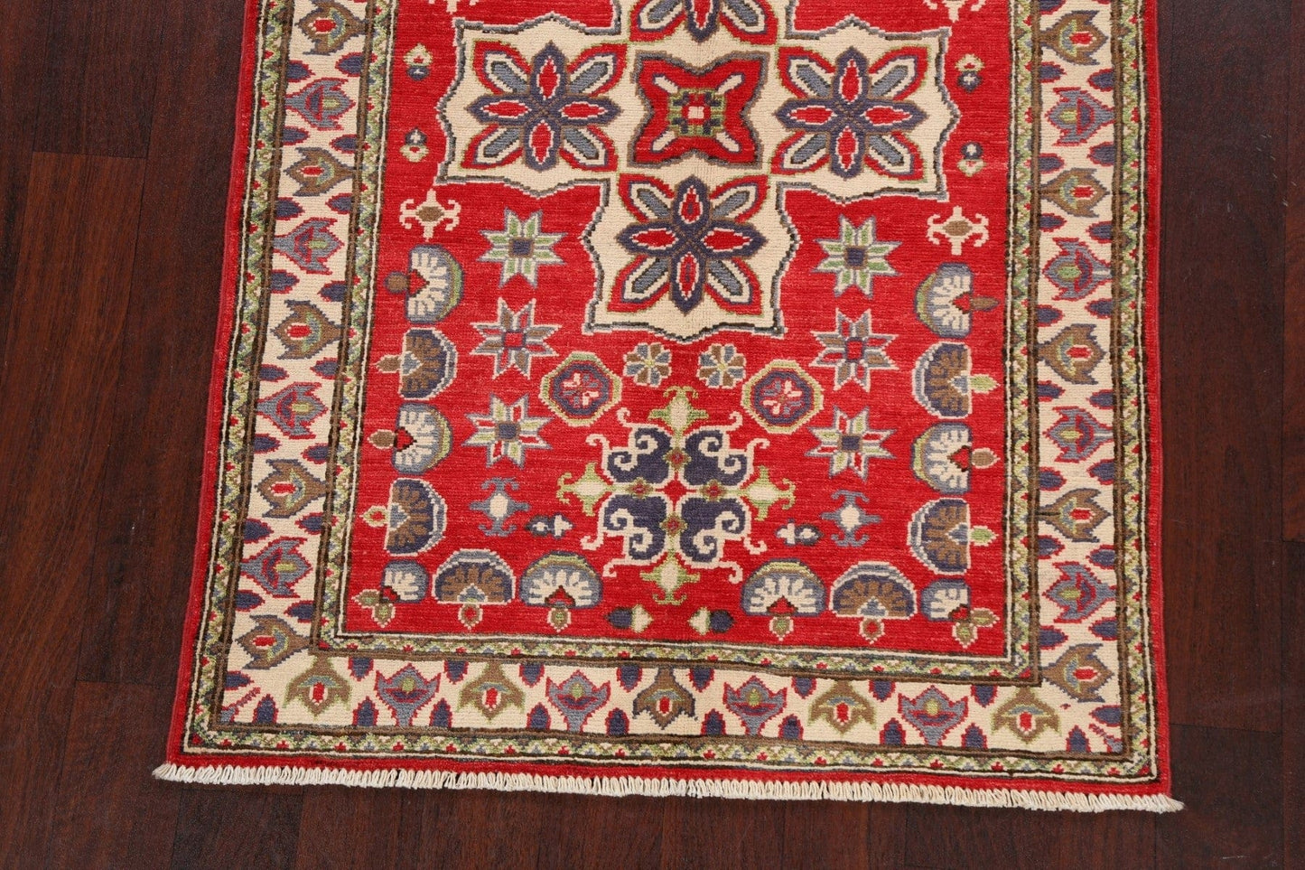 Geometric Kazak Oriental Area Rug 3x5