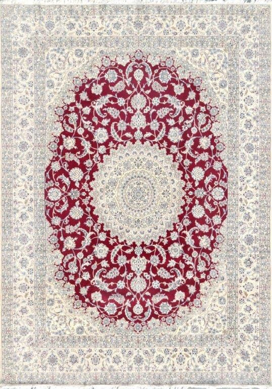 Nain Collection Hand-Knotted Wool Area Rug- 10' 0" X 13' 9"