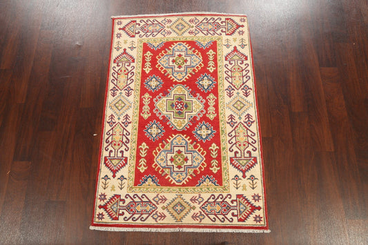 Geometric Kazak Oriental Area Rug 3x5