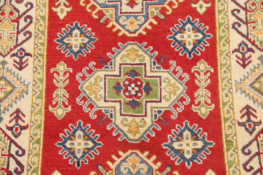 Geometric Kazak Oriental Area Rug 3x5