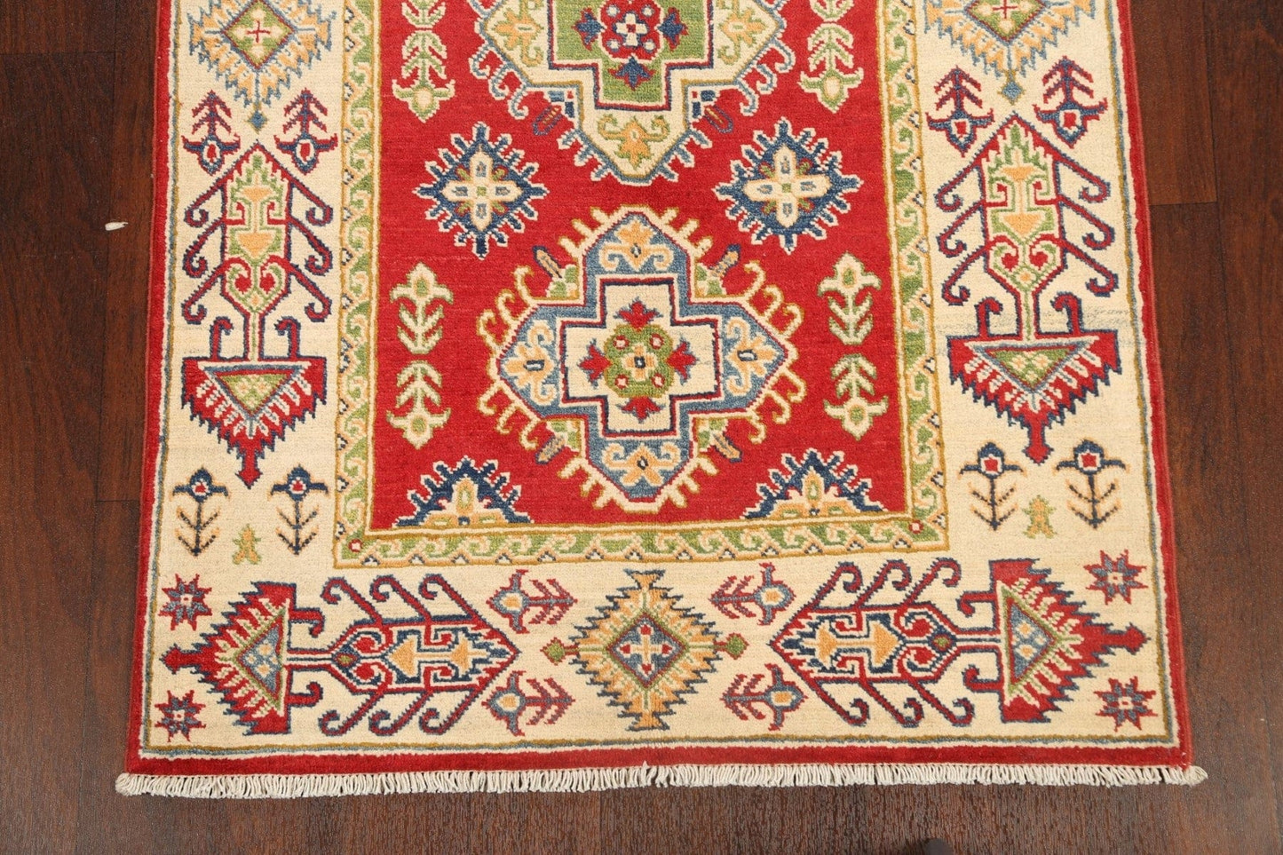 Geometric Kazak Oriental Area Rug 3x5