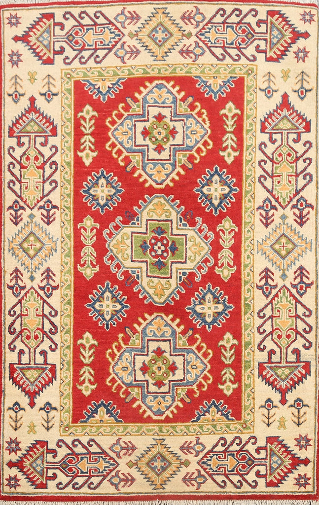 Geometric Kazak Oriental Area Rug 3x5