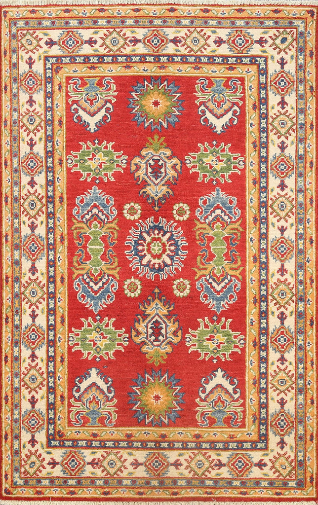 Geometric Kazak Oriental Area Rug 3x5