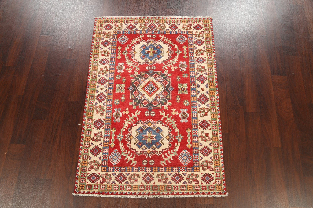 Geometric Kazak Oriental Area Rug 3x5