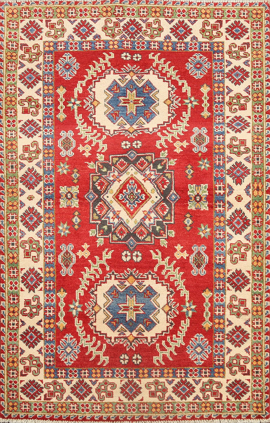 Geometric Kazak Oriental Area Rug 3x5