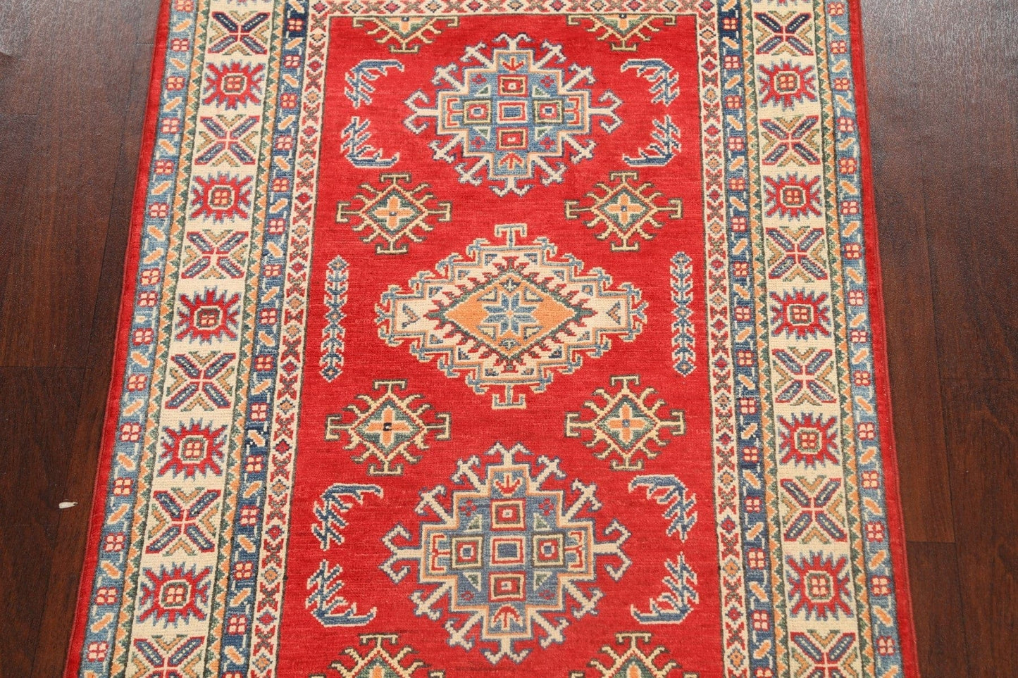 Geometric Kazak Oriental Area Rug 3x5