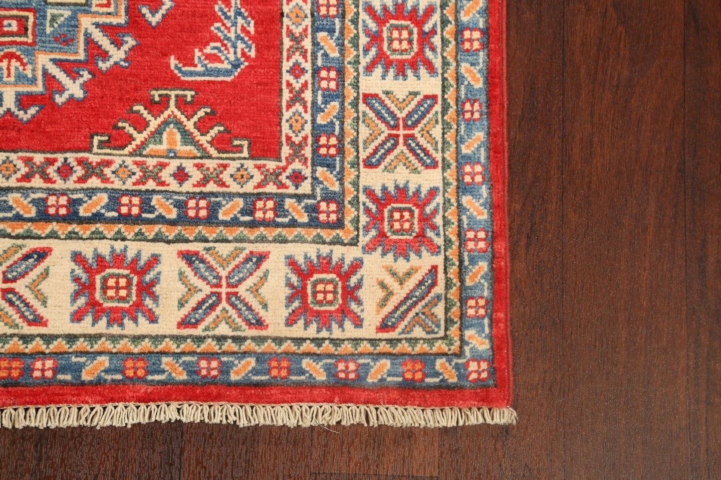 Geometric Kazak Oriental Area Rug 3x5