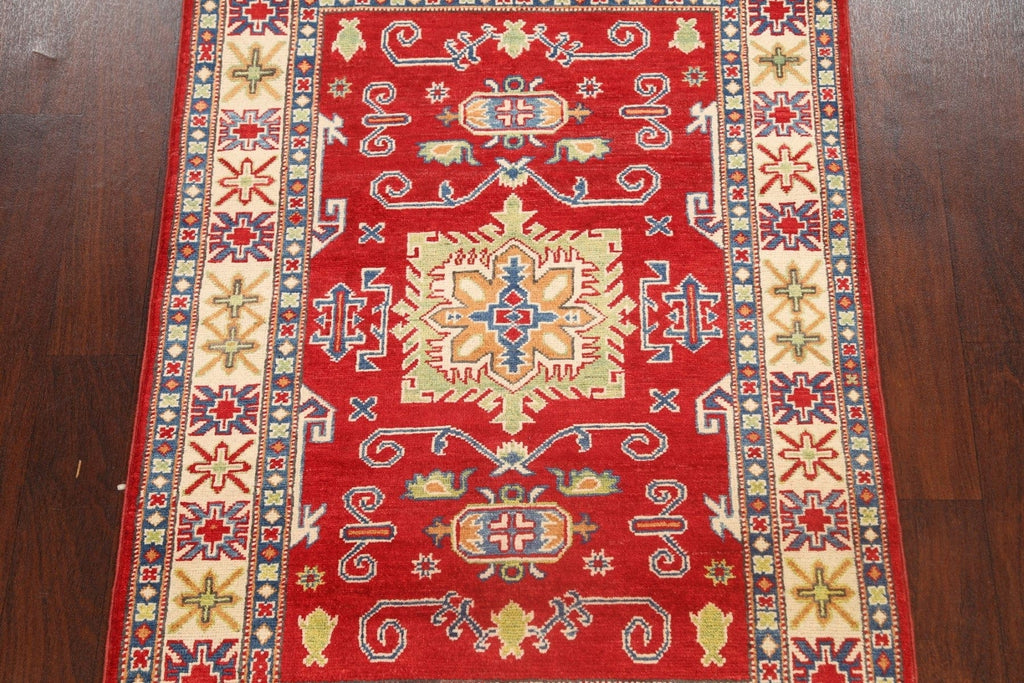 Geometric Kazak Oriental Area Rug 3x5