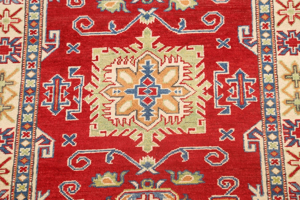 Geometric Kazak Oriental Area Rug 3x5